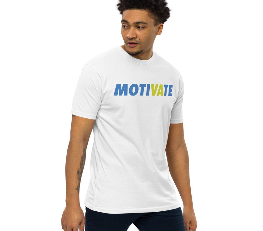 MOTIVATE by CoVA Tennis Men’s premium heavyweight tee