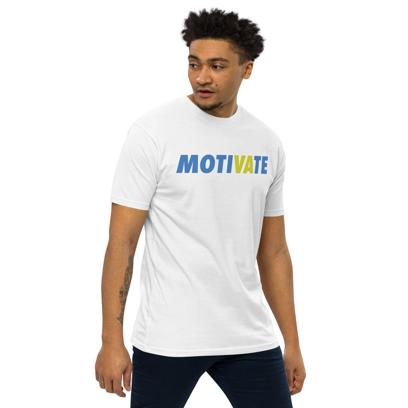 MOTIVATE by CoVA Tennis Men’s premium heavyweight tee