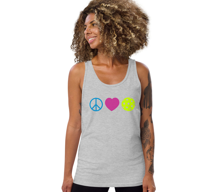 Peace Love Pickleball Tank Top