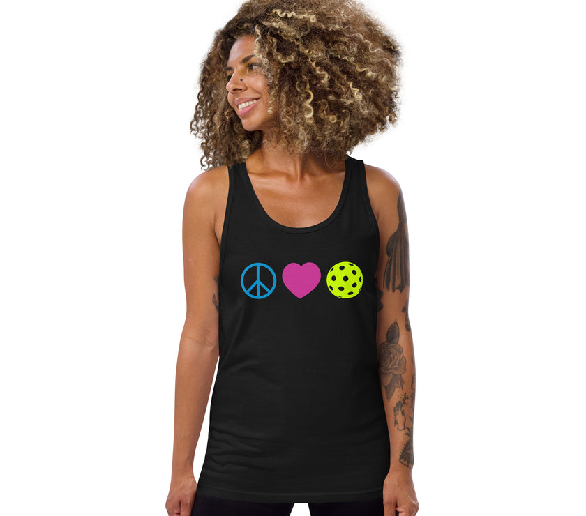 Peace Love Pickleball Tank Top