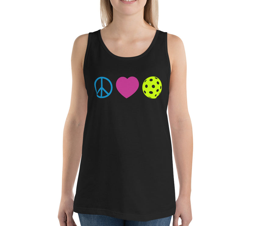 Peace Love Pickleball Tank Top