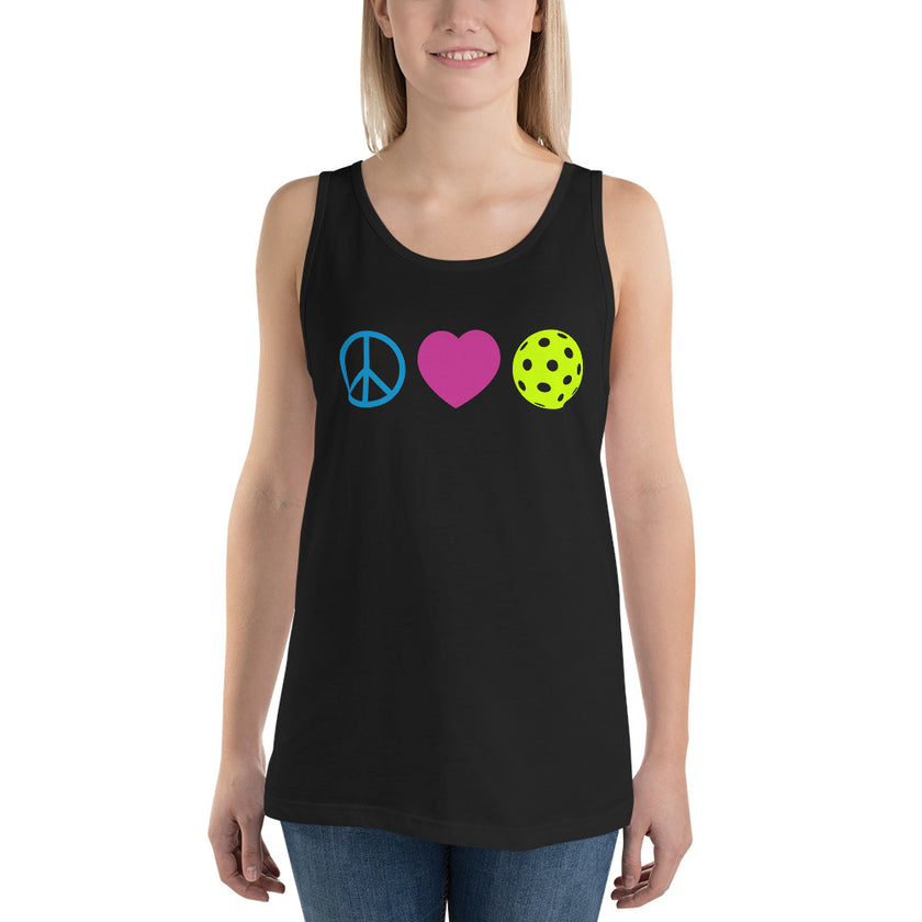 Peace Love Pickleball Tank Top