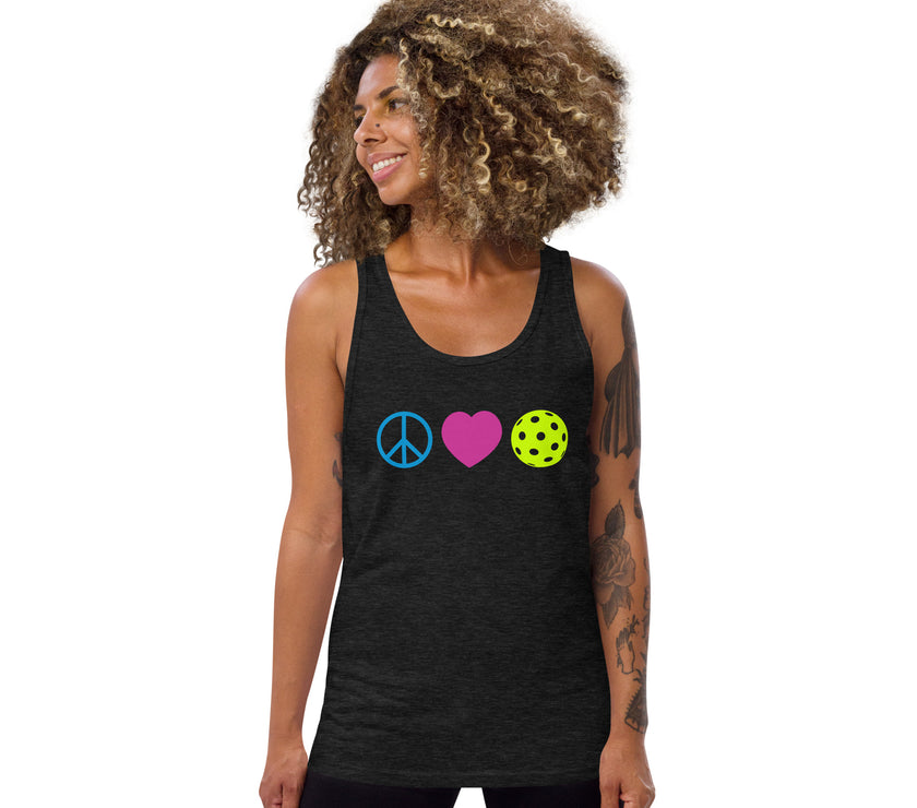 Peace Love Pickleball Tank Top