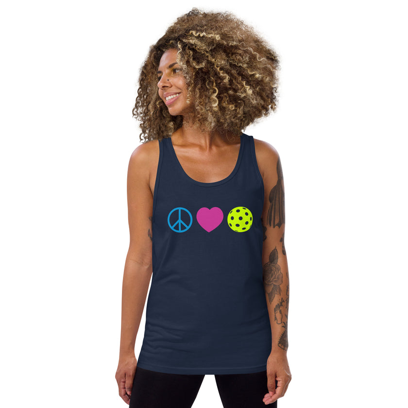 Peace Love Pickleball Tank Top