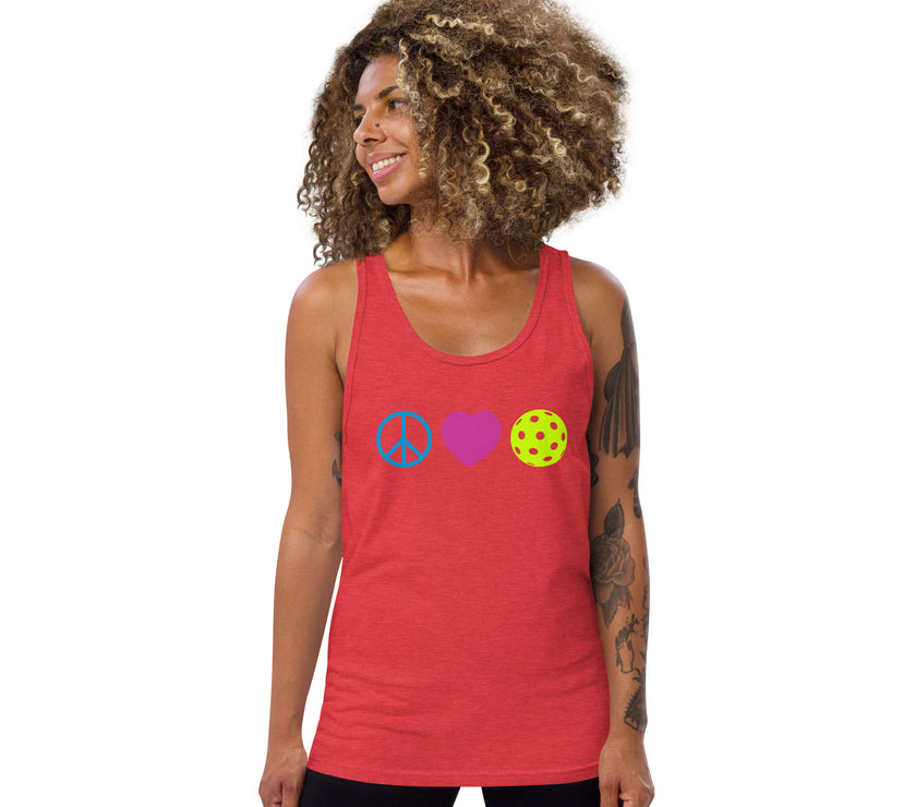 Peace Love Pickleball Tank Top