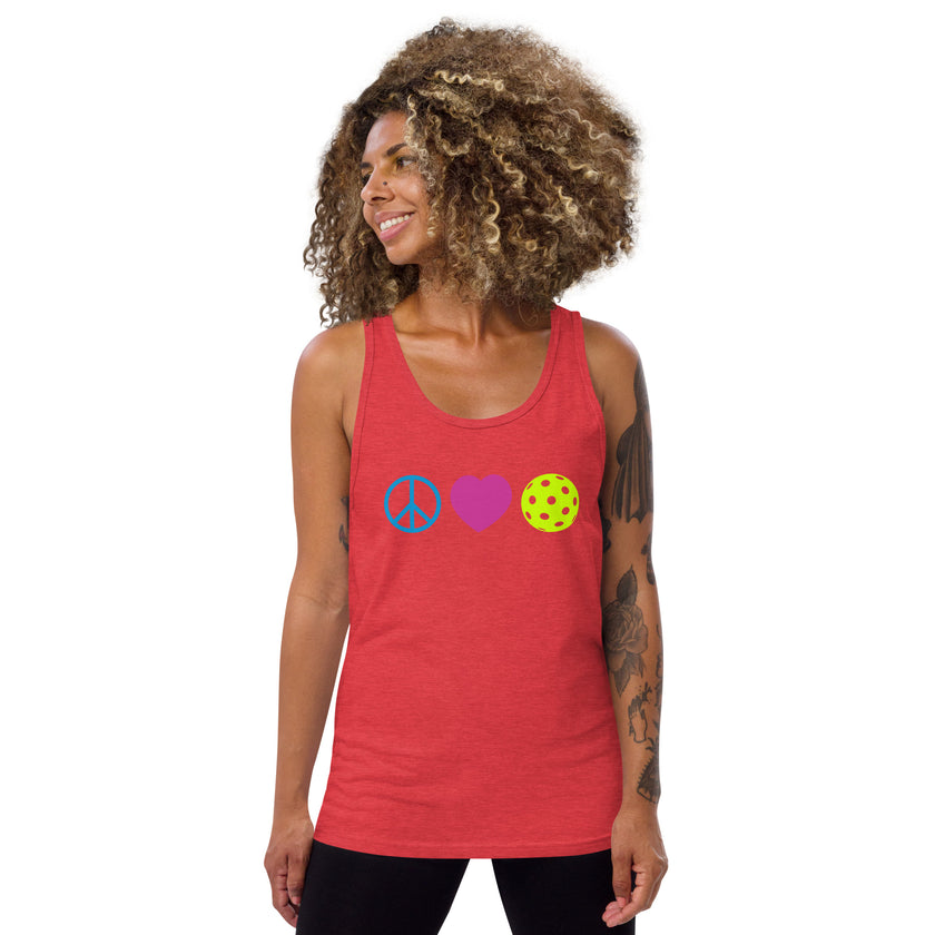 Peace Love Pickleball Tank Top