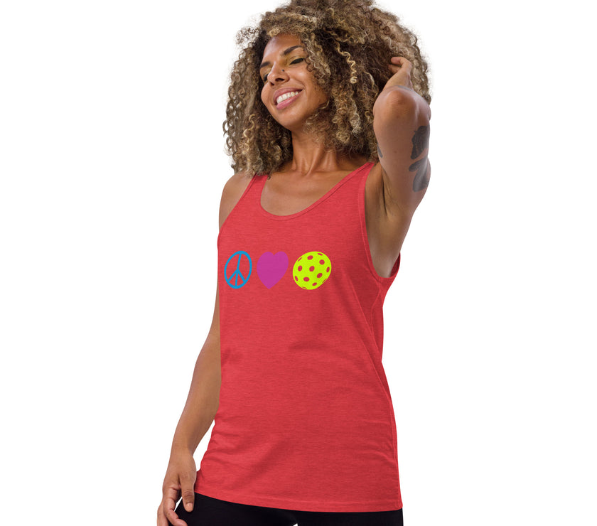 Peace Love Pickleball Tank Top