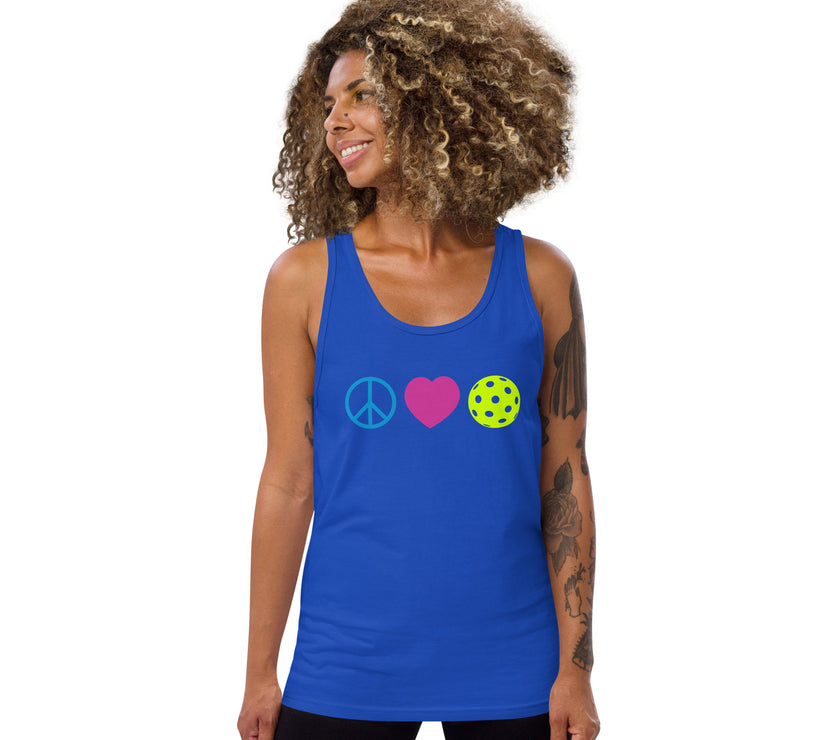 Peace Love Pickleball Tank Top