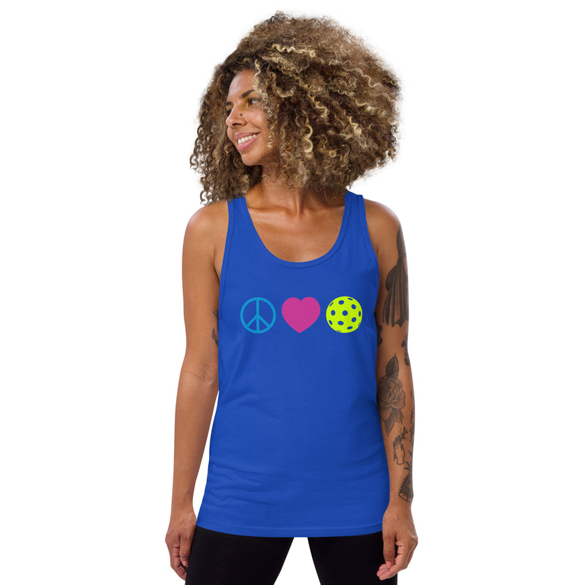 Peace Love Pickleball Tank Top