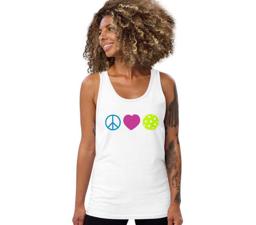 Peace Love Pickleball Tank Top