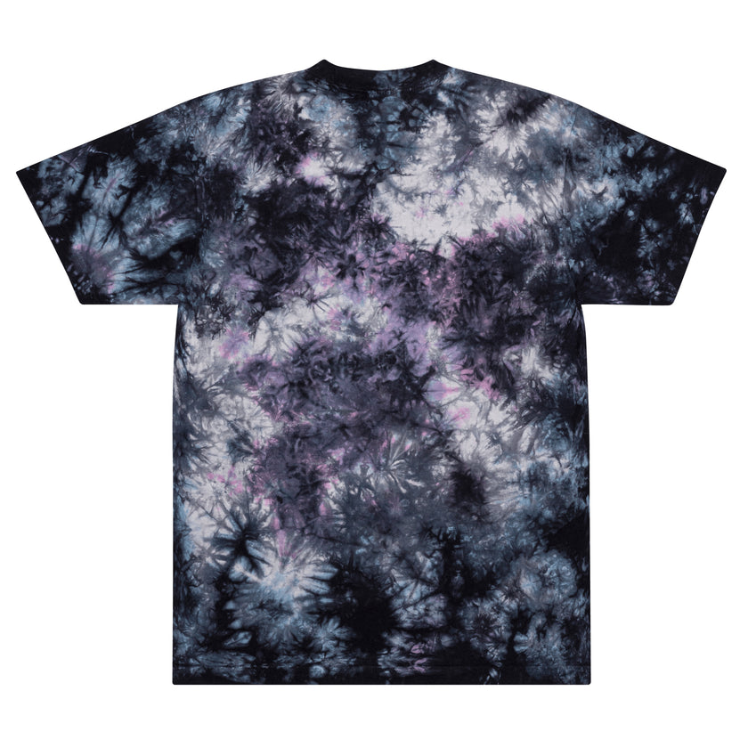 CoVA Tennis Ball & Waves Logo Oversized tie-dye t-shirt