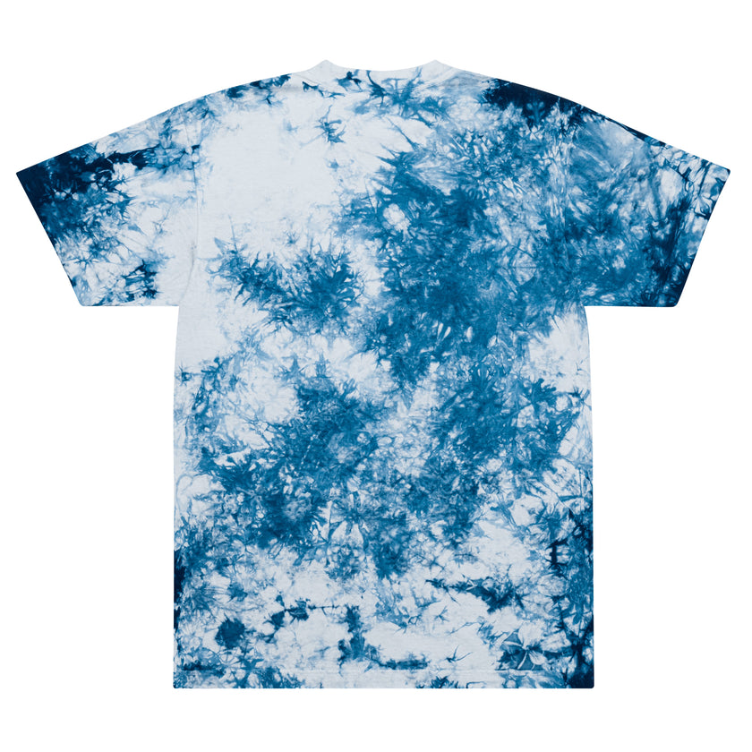 CoVA Tennis Ball & Waves Logo Oversized tie-dye t-shirt