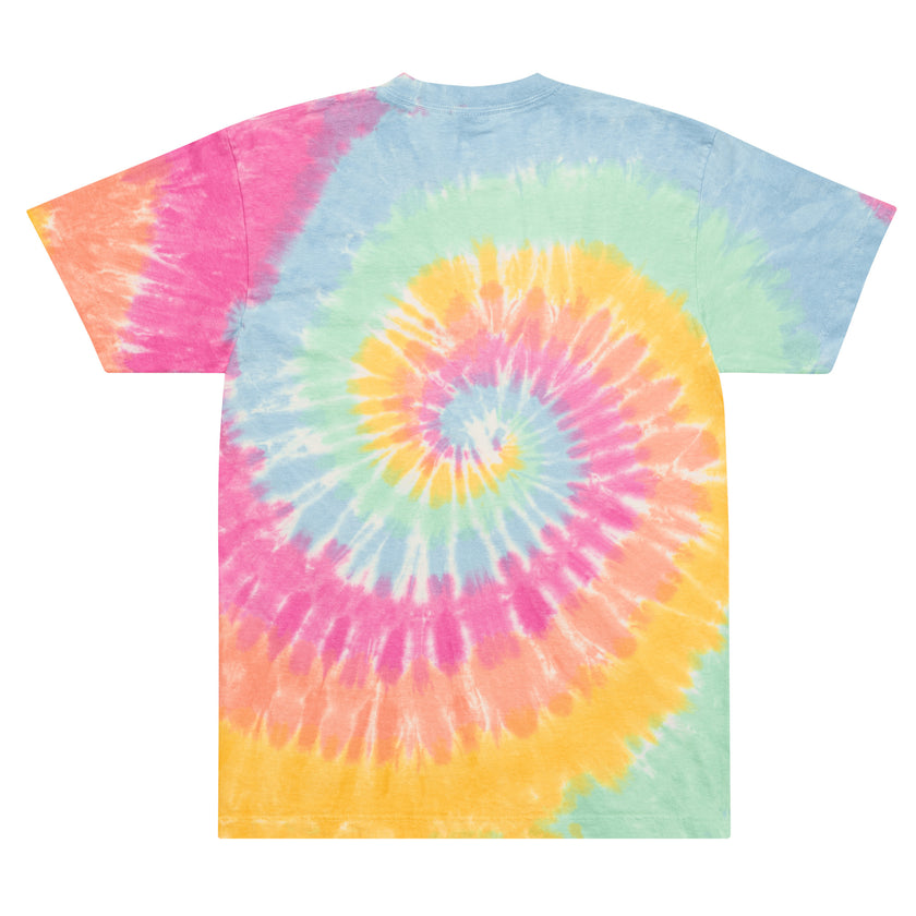 CoVA Tennis Ball & Waves Logo Oversized tie-dye t-shirt