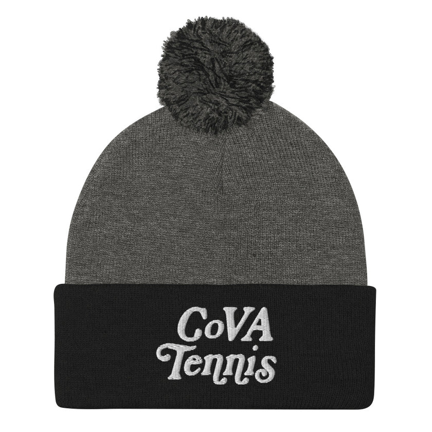 No Doubt CoVA Tennis Script Pom-Pom Beanie