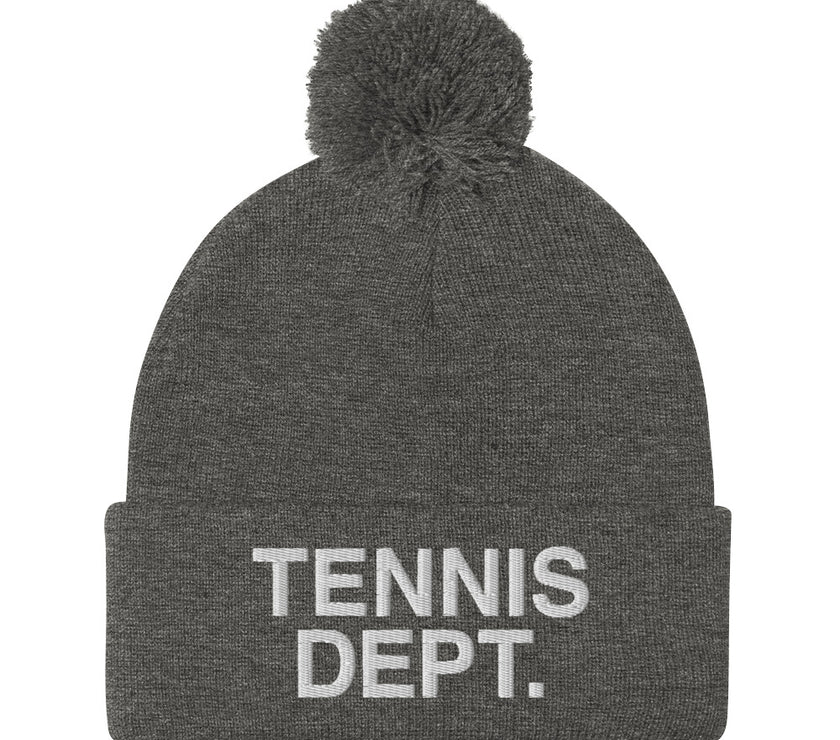 Tennis Dept. Pom-Pom Beanie by CoVA Tennis