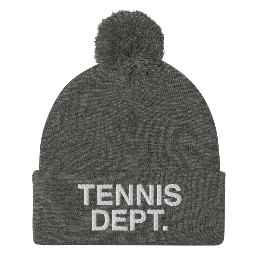 Tennis Dept. Pom-Pom Beanie by CoVA Tennis