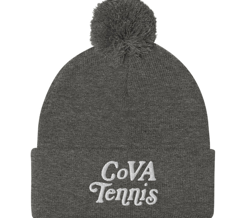 No Doubt CoVA Tennis Script Pom-Pom Beanie