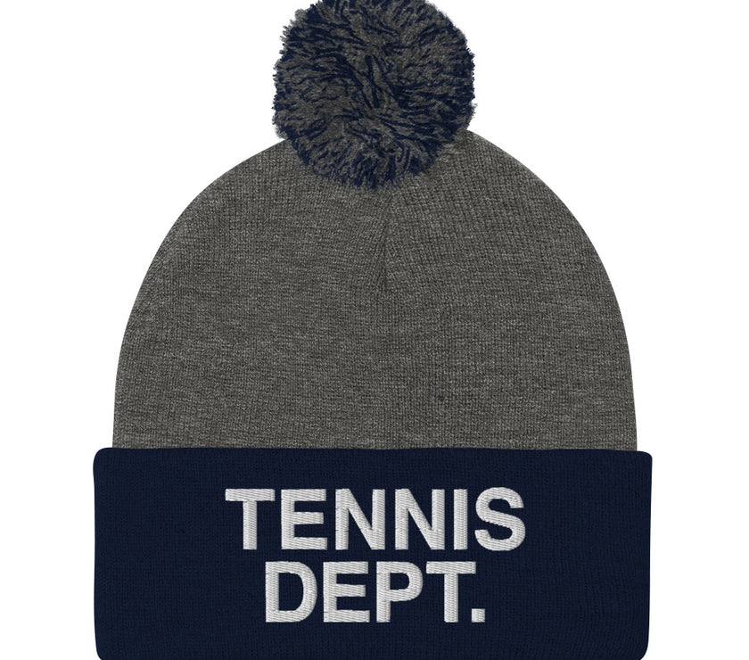 Tennis Dept. Pom-Pom Beanie by CoVA Tennis