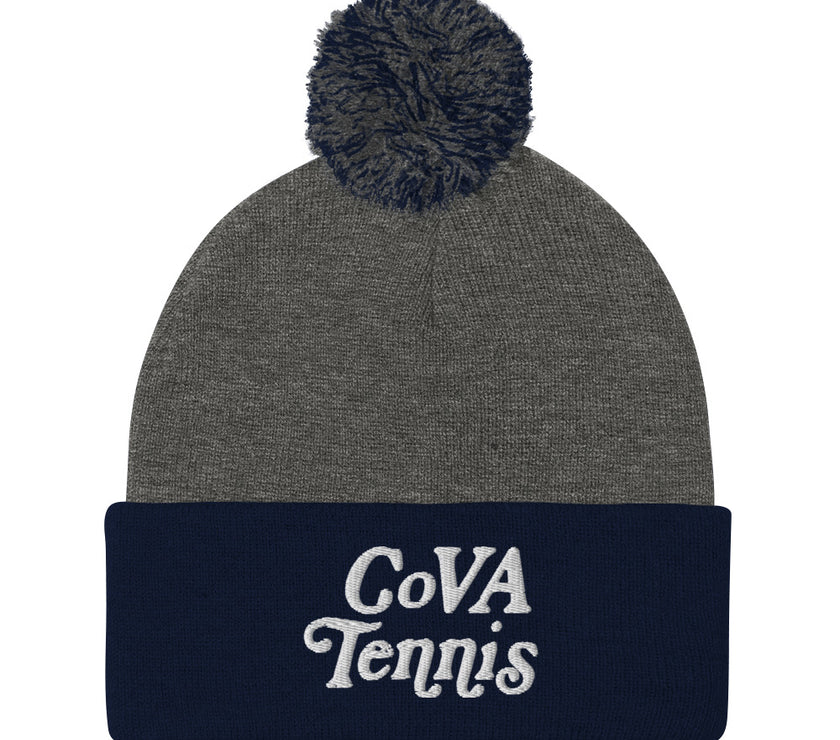 No Doubt CoVA Tennis Script Pom-Pom Beanie