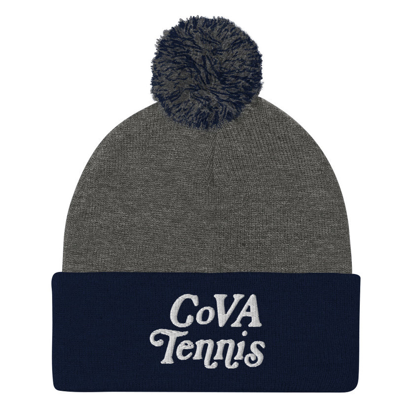 No Doubt CoVA Tennis Script Pom-Pom Beanie