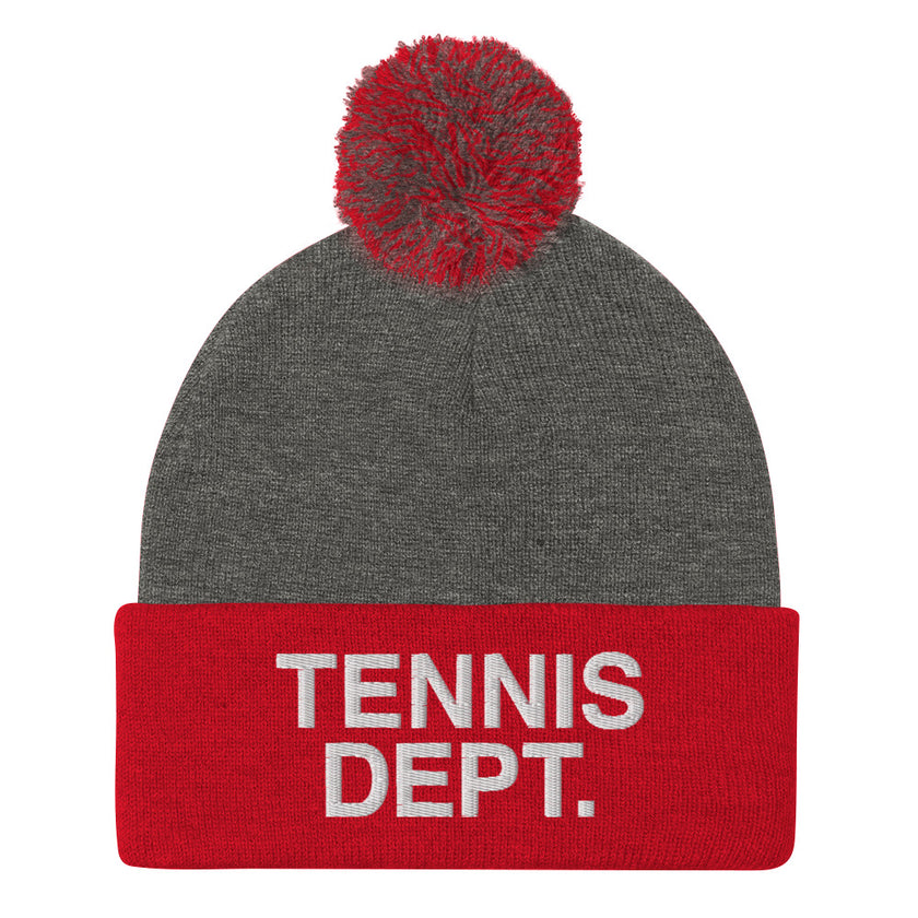 Tennis Dept. Pom-Pom Beanie by CoVA Tennis