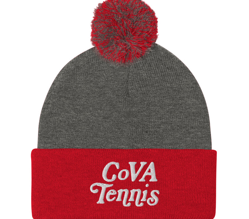 No Doubt CoVA Tennis Script Pom-Pom Beanie