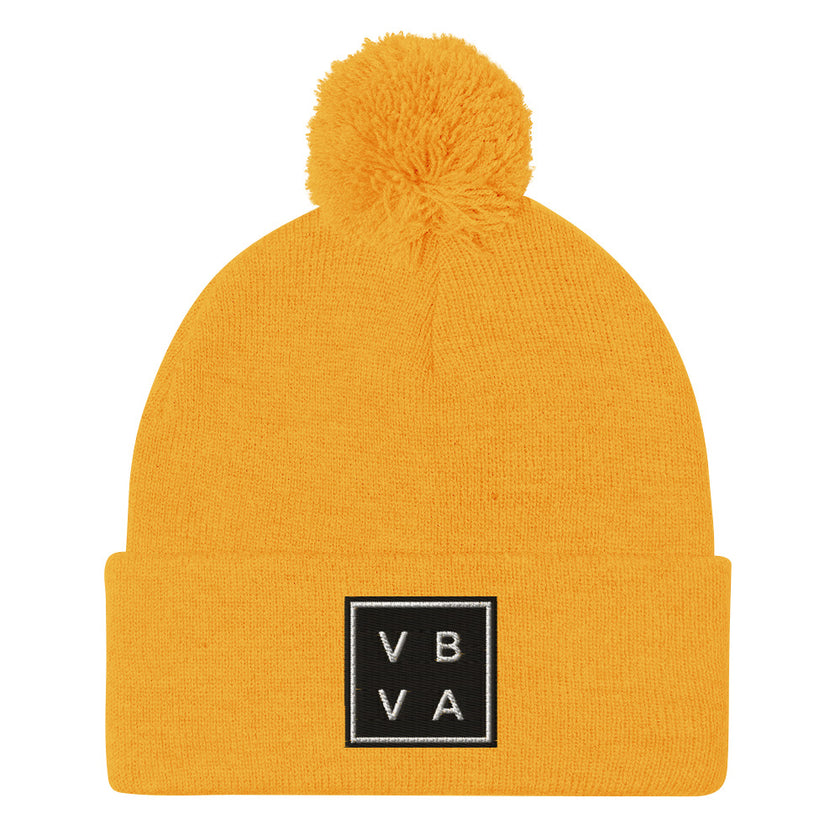 VBVA Pom-Pom Beanie by CoVA Tennis Virginia Beach Virginia