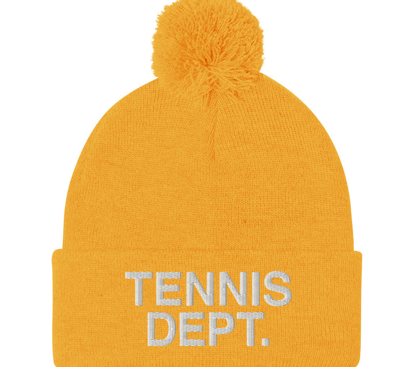 Tennis Dept. Pom-Pom Beanie by CoVA Tennis