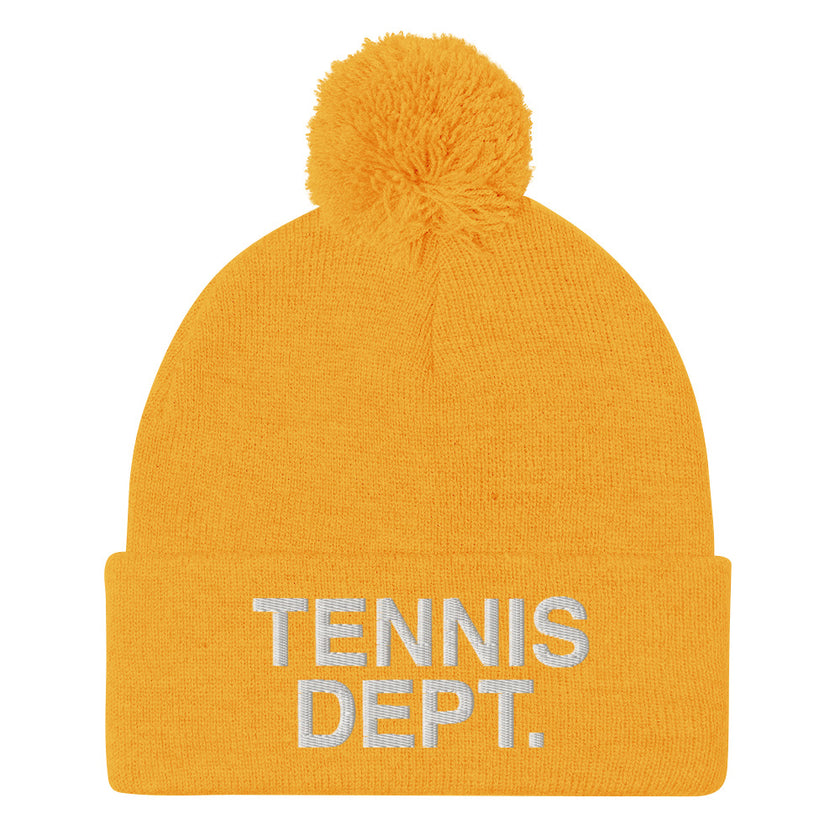 Tennis Dept. Pom-Pom Beanie by CoVA Tennis