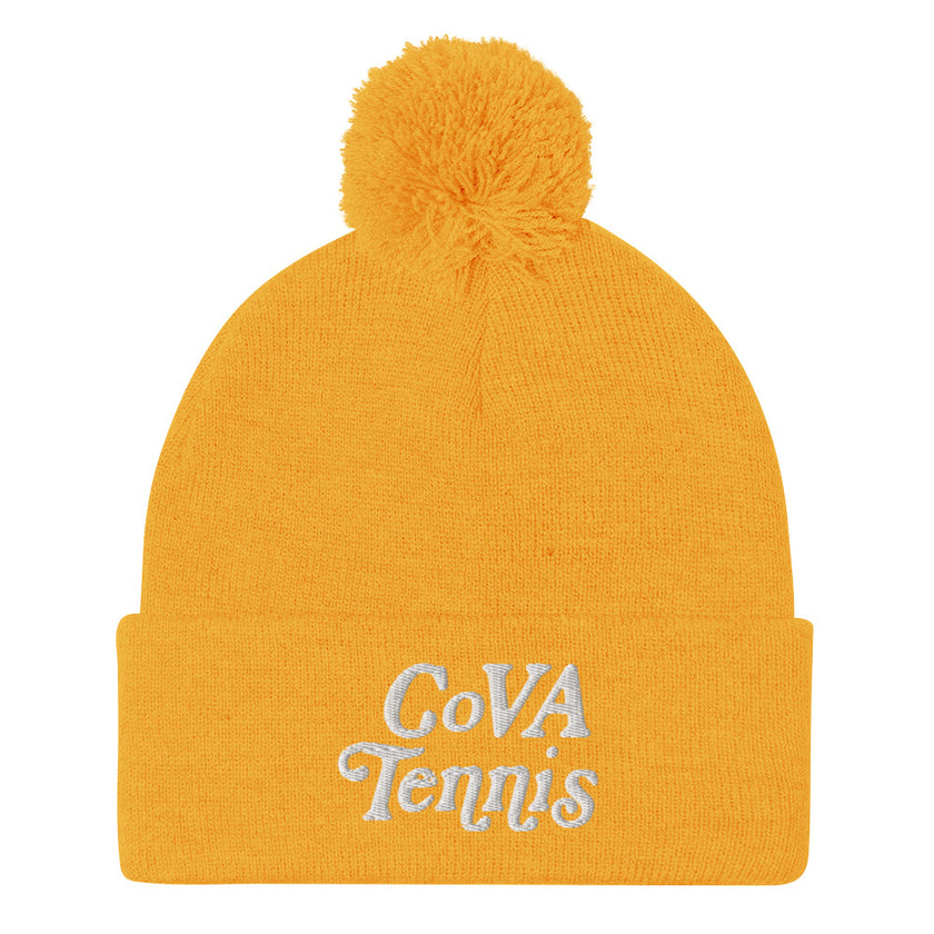 No Doubt CoVA Tennis Script Pom-Pom Beanie