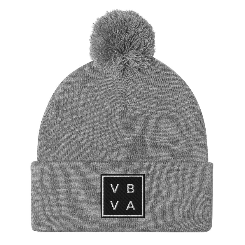 VBVA Pom-Pom Beanie by CoVA Tennis Virginia Beach Virginia