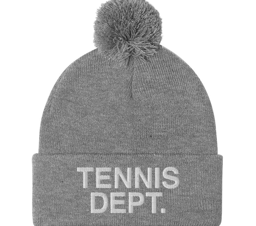 Tennis Dept. Pom-Pom Beanie by CoVA Tennis