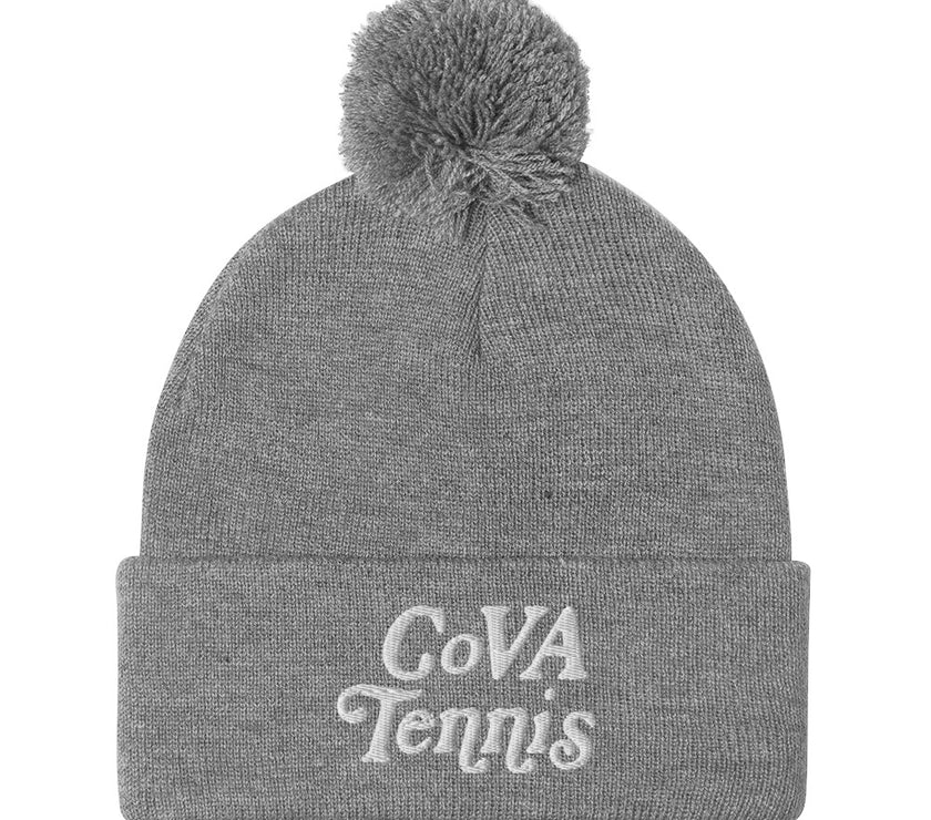 No Doubt CoVA Tennis Script Pom-Pom Beanie