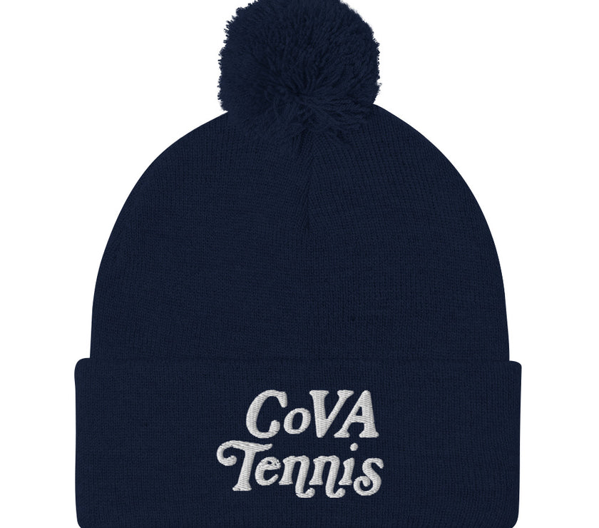 No Doubt CoVA Tennis Script Pom-Pom Beanie