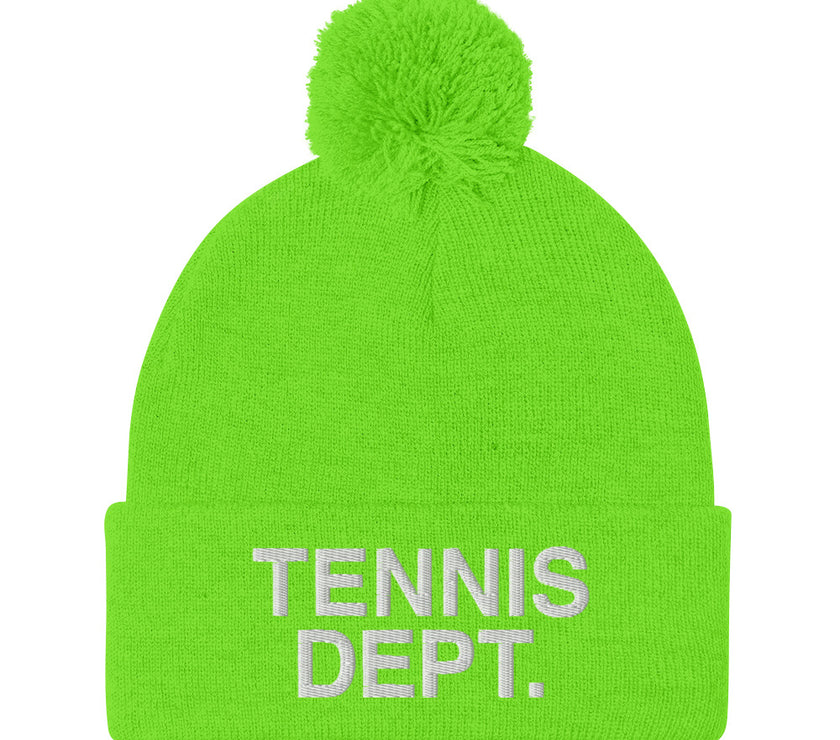 Tennis Dept. Pom-Pom Beanie by CoVA Tennis