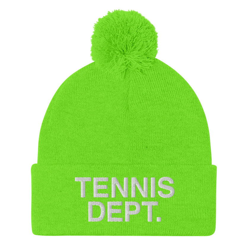 Tennis Dept. Pom-Pom Beanie by CoVA Tennis