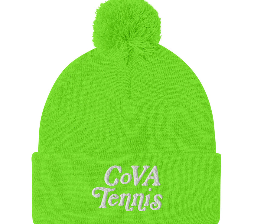 No Doubt CoVA Tennis Script Pom-Pom Beanie