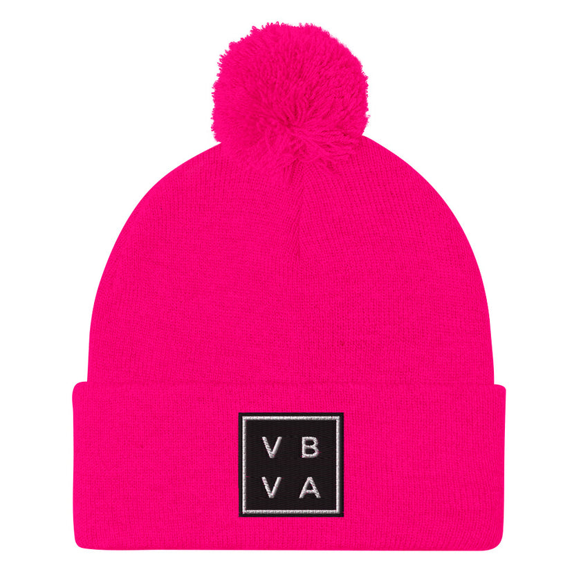 VBVA Pom-Pom Beanie by CoVA Tennis Virginia Beach Virginia