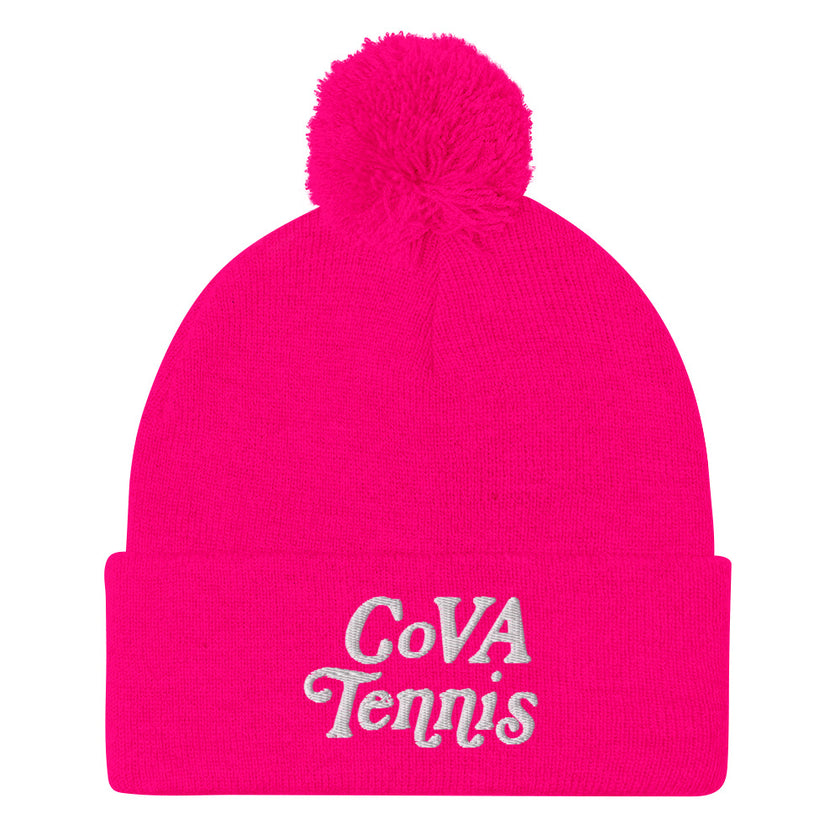 No Doubt CoVA Tennis Script Pom-Pom Beanie