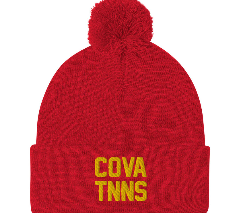 CoVA TNNS Pom-Pom Beanie by CoVA Tennis