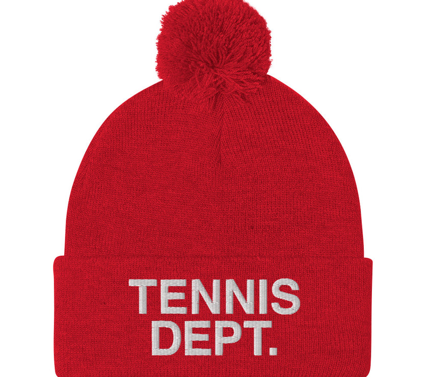 Tennis Dept. Pom-Pom Beanie by CoVA Tennis