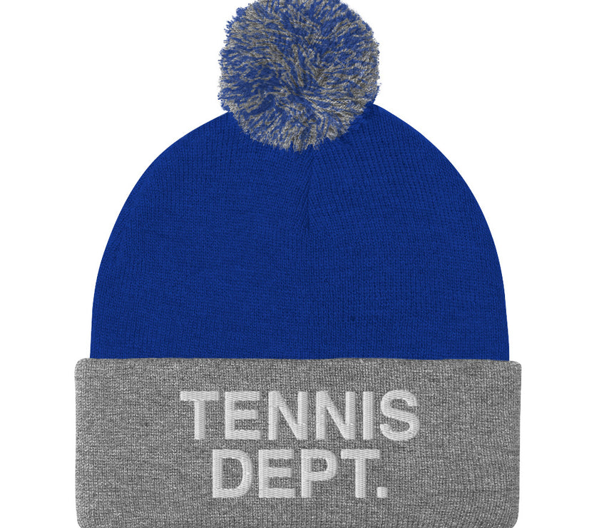 Tennis Dept. Pom-Pom Beanie by CoVA Tennis