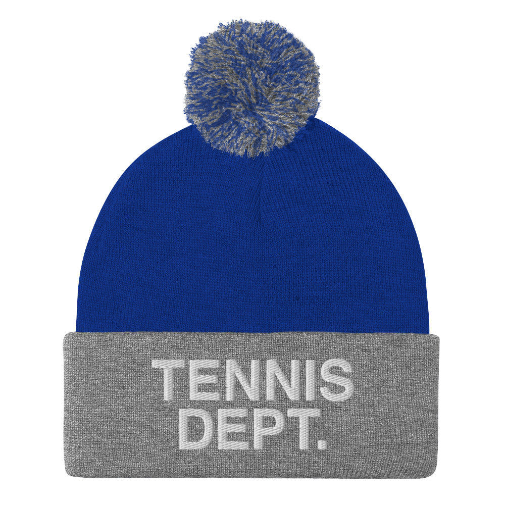 Tennis Dept. Pom-Pom Beanie by CoVA Tennis