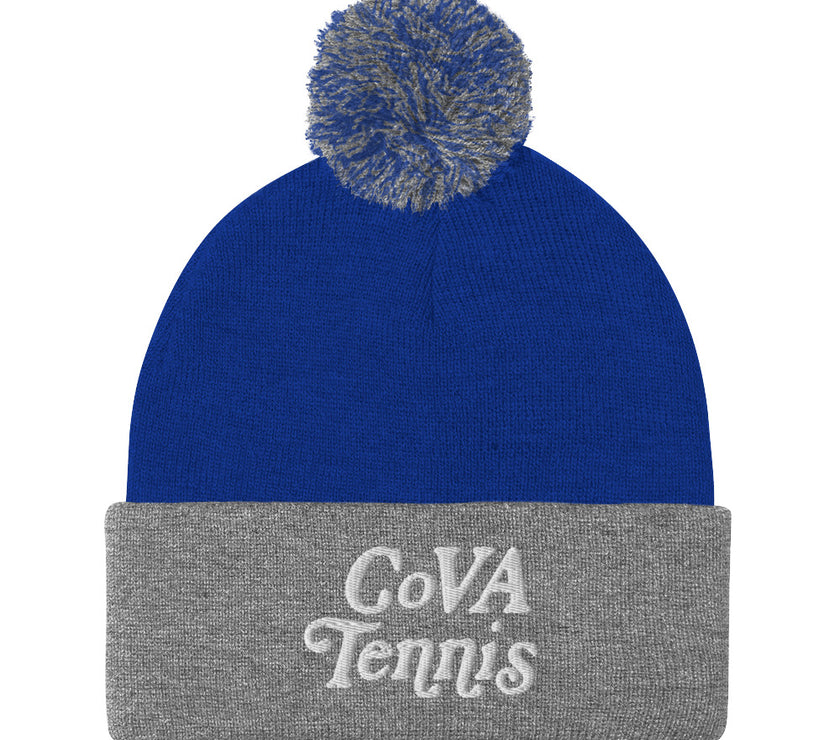 No Doubt CoVA Tennis Script Pom-Pom Beanie