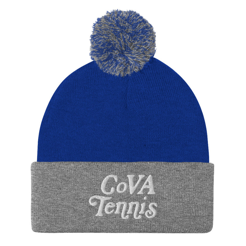 No Doubt CoVA Tennis Script Pom-Pom Beanie