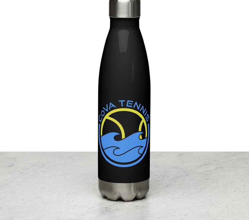 CoVA Tennis Ball & Waves Logo Stainless steel water bottle