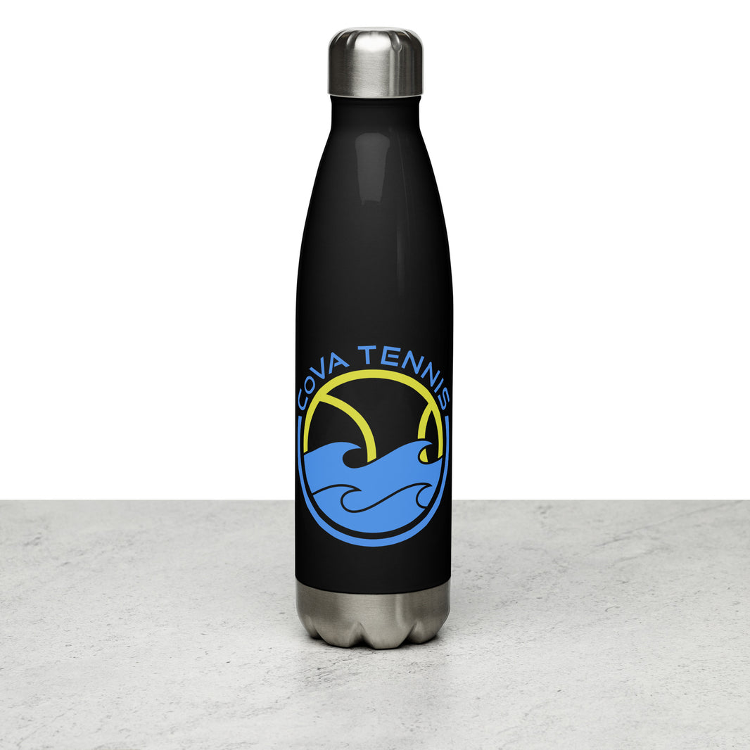 CoVA Tennis Ball & Waves Logo Stainless steel water bottle