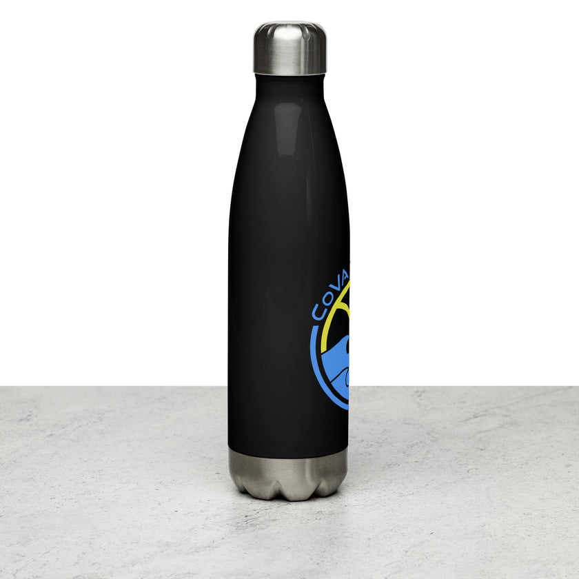 CoVA Tennis Ball & Waves Logo Stainless steel water bottle