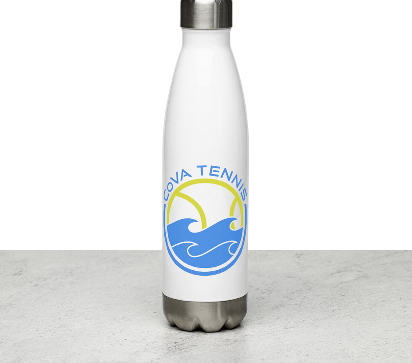 CoVA Tennis Ball & Waves Logo Stainless steel water bottle