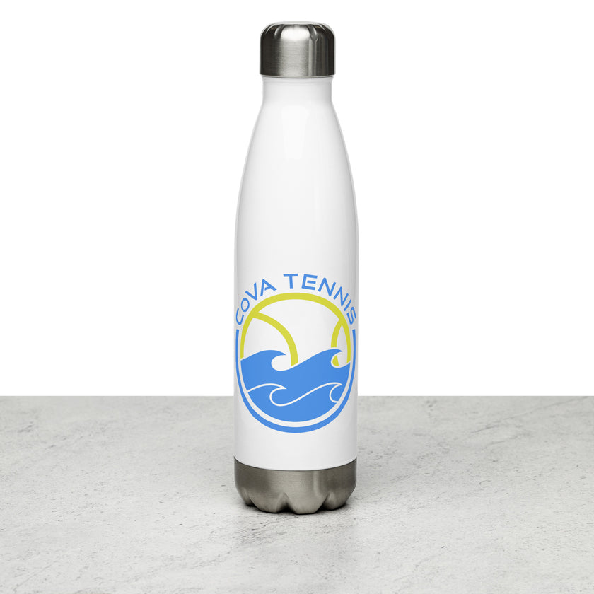 CoVA Tennis Ball & Waves Logo Stainless steel water bottle